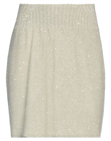 Fabiana Filippi Woman Mini Skirt Sage Green Size 4 Virgin Wool, Silk, Cashmere, Alpaca Wool, Polyest
