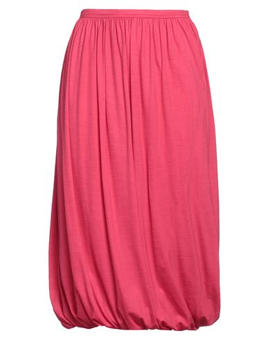 Sofie D'hoore Woman Midi Skirt Fuchsia Size 6 Wool In Red