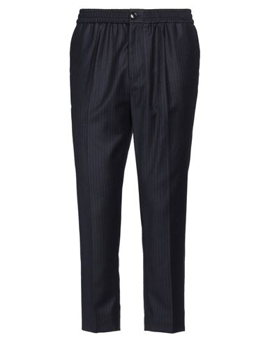 Ami Alexandre Mattiussi Man Pants Midnight Blue Size L Virgin Wool In Blue