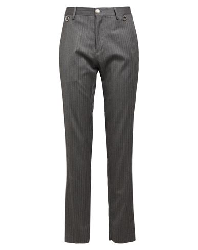 John Richmond Man Pants Grey Size 40 Virgin Wool, Viscose, Nylon, Elastane In Gray