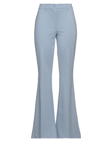 VICOLO VICOLO WOMAN PANTS LIGHT BLUE SIZE M VISCOSE, POLYAMIDE, ELASTANE 