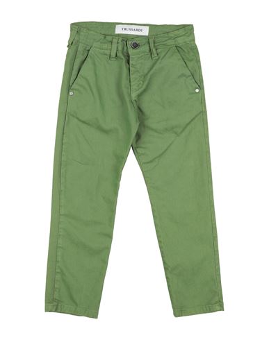 Trussardi Junior Toddler Boy Pants Military Green Size 6 Cotton, Elastane In Green