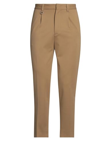 PAOLO PECORA PAOLO PECORA MAN PANTS CAMEL SIZE 34 VISCOSE, POLYAMIDE, ELASTANE 