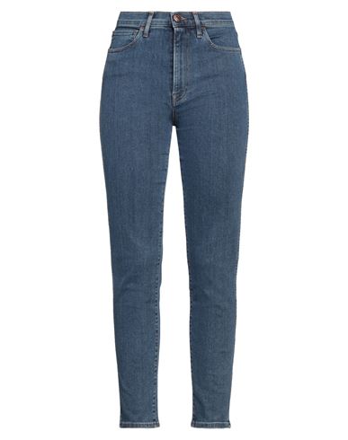 3x1 Woman Jeans Blue Size 27 Cotton, Polyester, Elastane