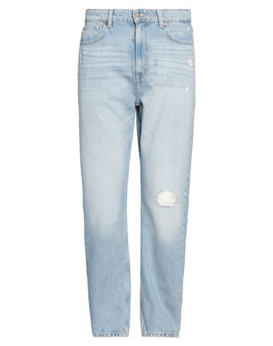 Guess Man Jeans Blue Size 33w-30l Cotton, Lyocell