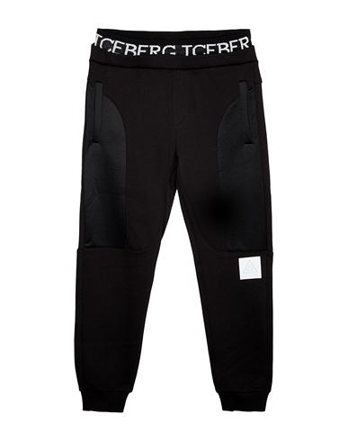 Iceberg Toddler Boy Pants Black Size 6 Cotton, Polyester In Black