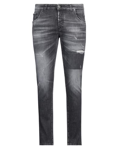 Patriòt Man Jeans Black Size 34 Cotton, Elastane In Gray