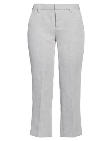 Zadig & Voltaire Woman Pants Light Grey Size 10 Cotton, Linen, Metallic Fiber, Polyamide In Gray