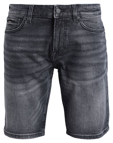 Hugo Boss Boss Man Denim Shorts Black Size 35 Cotton, Elastane In Gray