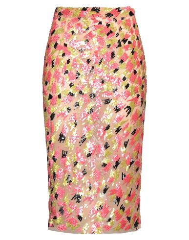 Elisabetta Franchi Woman Midi Skirt Blush Size 8 Polyamide, Plastic In Pink
