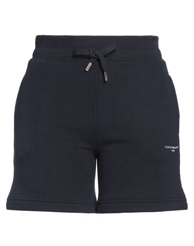 Tommy Hilfiger Woman Shorts & Bermuda Shorts Midnight Blue Size Xs Cotton, Polyester In Blue