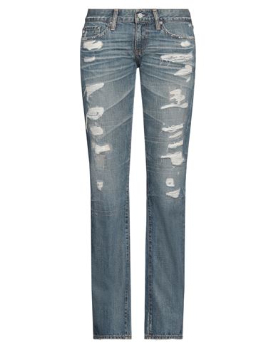 Ag Jeans Woman Jeans Blue Size 30 Cotton In Blue