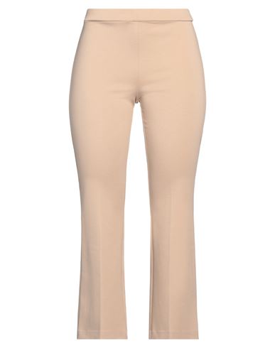 1-one Woman Pants Sand Size 6 Viscose, Polyamide, Elastane In Beige