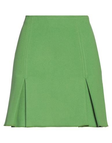 Beatrice B Beatrice .b Woman Mini Skirt Green Size 6 Virgin Wool, Polyamide In Green