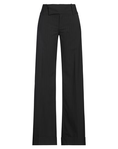 Mm6 Maison Margiela Woman Pants Black Size 4 Polyester, Virgin Wool, Elastane In Black