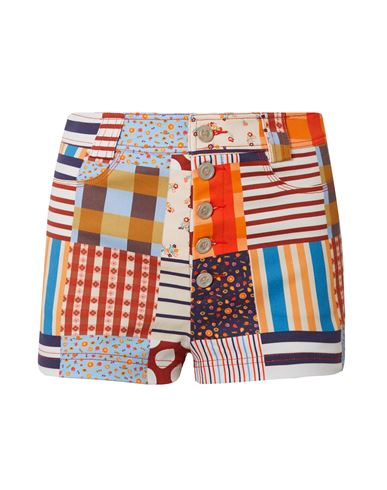 Lhd Woman Shorts & Bermuda Shorts White Size 4 Cotton, Elastane In White