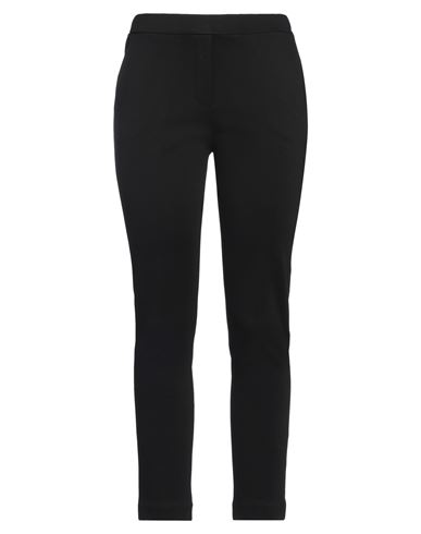 1-ONE 1-ONE WOMAN PANTS BLACK SIZE 6 VISCOSE, POLYAMIDE, ELASTANE 