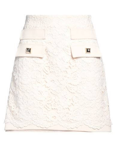 W Les Femmes By Babylon Woman Mini Skirt Beige Size 6 Polyamide, Elastane In Neutral