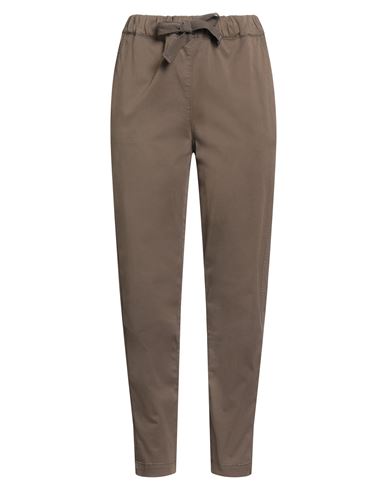 Semicouture Woman Pants Khaki Size 4 Polyester, Virgin Wool, Elastane In Brown