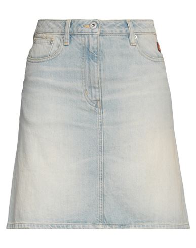 Kenzo Woman Denim Skirt Blue Size 28 Cotton