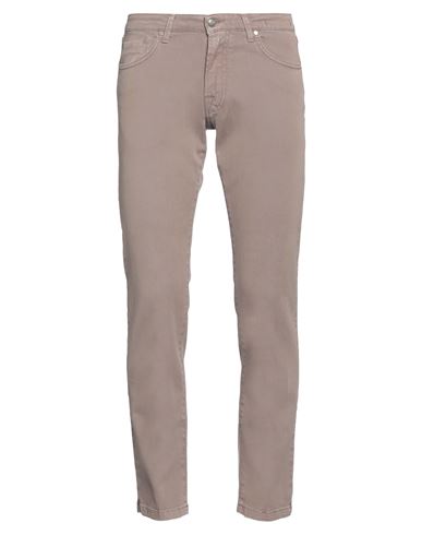 4/10 Four.ten Industry 4/10 Four. Ten Industry Man Pants Light Brown Size 34 Cotton, Elastane In Beige