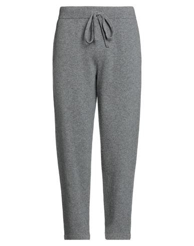 Roberto Collina Man Pants Grey Size 34 Merino Wool, Cashmere In Gray