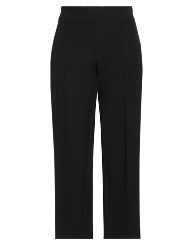 SEMICOUTURE SEMICOUTURE WOMAN PANTS BLACK SIZE 8 POLYESTER, ELASTANE 