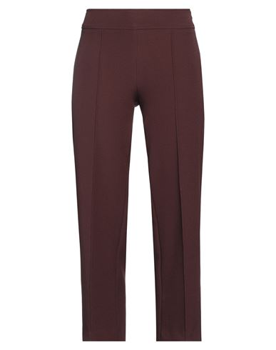 Semicouture Woman Pants Dark Brown Size 4 Polyester, Elastane In Brown