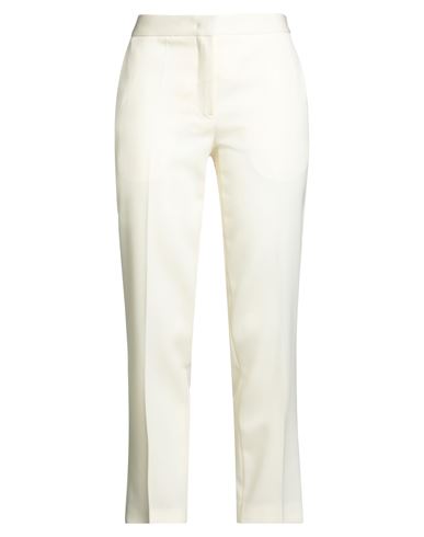 Jil Sander Woman Pants Ivory Size 6 Wool In White