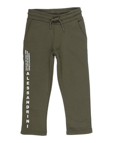 DANIELE ALESSANDRINI DANIELE ALESSANDRINI TODDLER BOY PANTS MILITARY GREEN SIZE 6 COTTON, POLYESTER 