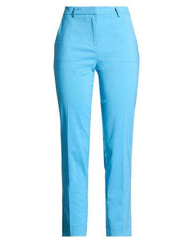 Grifoni Woman Pants Azure Size 8 Virgin Wool, Elastane In Blue