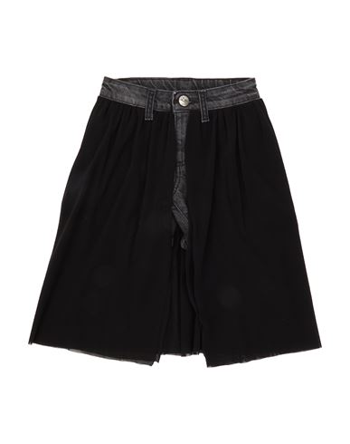 John Richmond Toddler Girl Denim Shorts Black Size 4 Polyester In Black