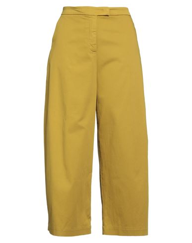 Myths Woman Pants Lime Green Size 6 Cotton, Elastane In Green