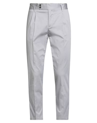 Berna Man Pants Grey Size 40 Cotton, Elastane In Gray