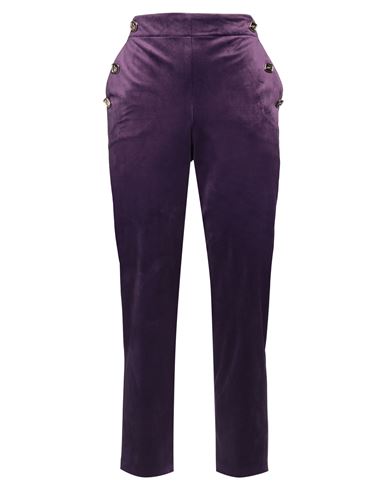 Hanita Woman Pants Purple Size 8 Polyester In Purple