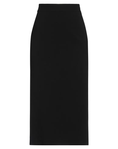 Attic And Barn Woman Midi Skirt Black Size 2 Polyester, Viscose, Elastane In Black