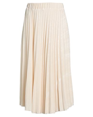 Merci Italia Woman Midi Skirt Cream Size Xs Polyester In White