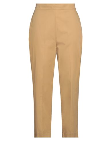 Jucca Woman Pants Sand Size 10 Cotton In Brown