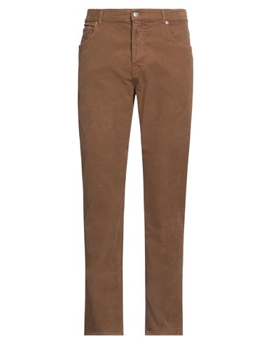 Department 5 Man Pants Khaki Size 35 Cotton, Elastane In Brown