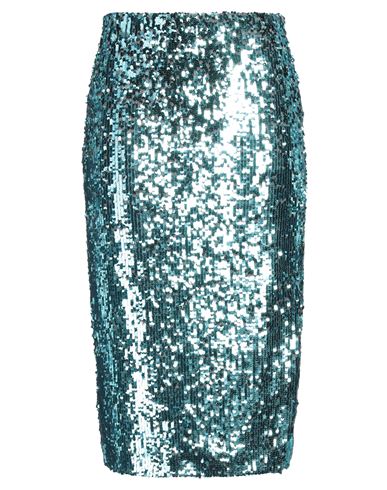 Jucca Woman Midi Skirt Turquoise Size 6 Polyamide, Elastane In Blue