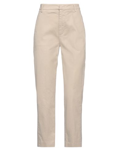 Dondup Woman Pants Beige Size 24 Cotton, Elastane