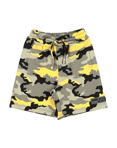 Dolce & Gabbana Newborn Boy Shorts & Bermuda Shorts Military Green Size 3 Cotton, Polyester, Polyure In Green