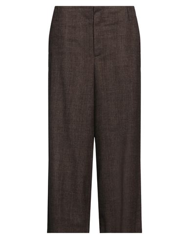 Kiltie Woman Pants Dark Brown Size 10 Polyester, Viscose, Elastane In Brown