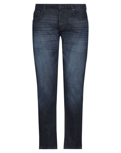 Emporio Armani Man Jeans Blue Size 34w-32l Cotton, Elastane In Blue
