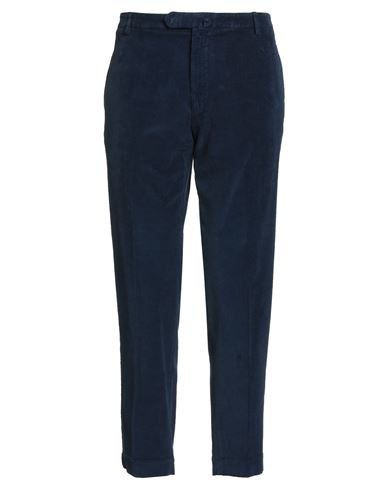 Santaniello Man Pants Midnight Blue Size 38 Cotton, Elastane