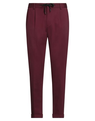 Outfit Out/fit Man Pants Burgundy Size 34 Viscose, Polyamide, Elastane