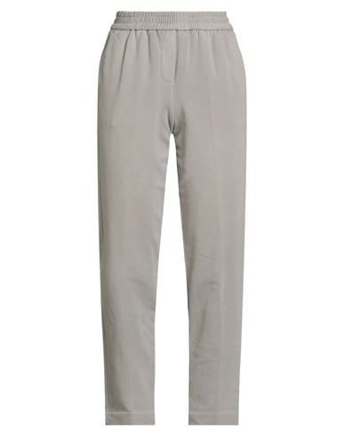 Circolo 1901 Woman Pants Grey Size 10 Cotton, Elastane In Gray