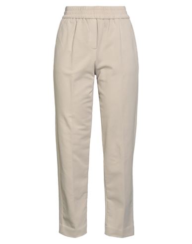 Circolo 1901 Woman Pants Beige Size 12 Cotton, Elastane In Neutral