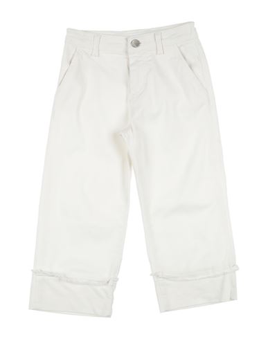 Fun & Fun Toddler Girl Pants White Size 7 Cotton, Elastane In White