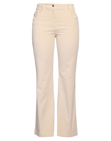 True Royal Woman Pants Beige Size 10 Cotton, Lycra, Elastane In Beige